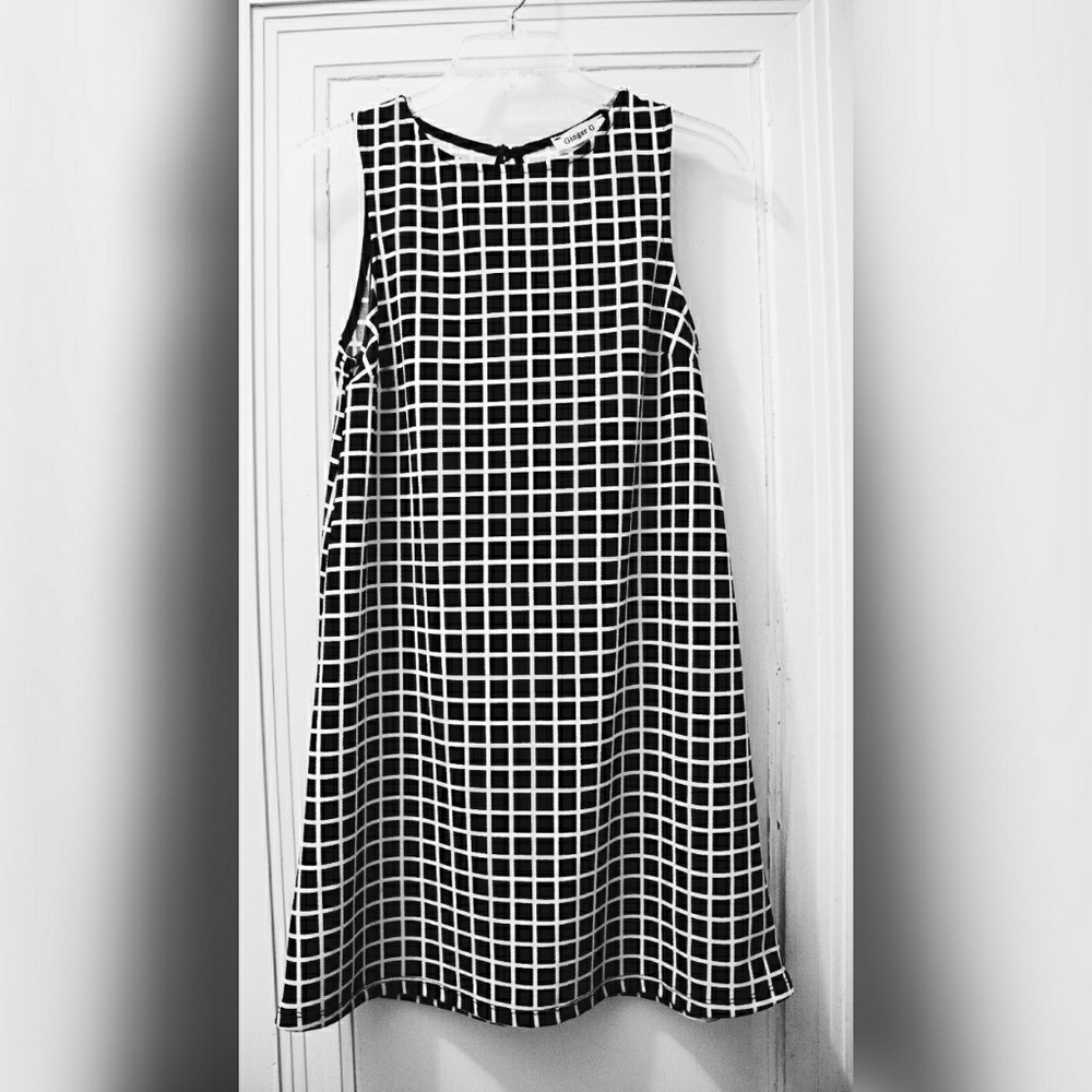 Gingham mini dress